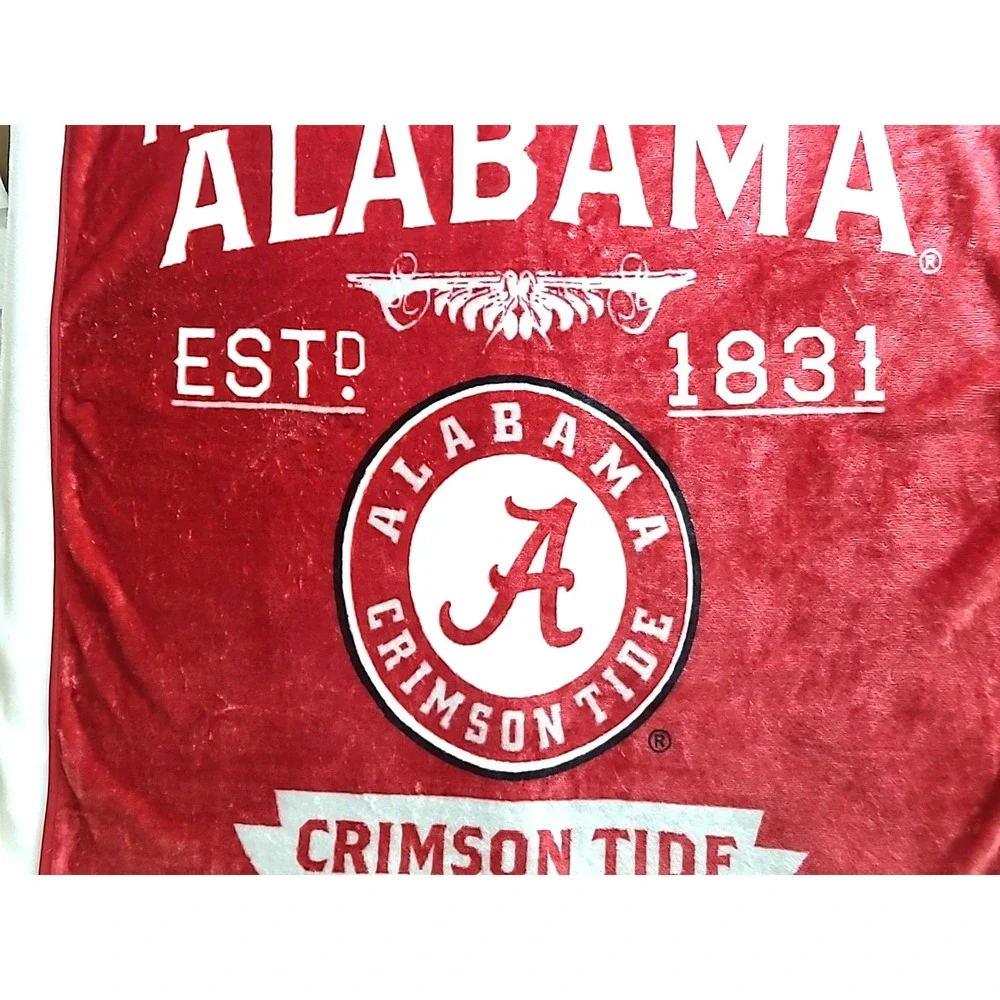 University of Alabama Throw Blanket Stadium Lap Blanket‎ Fan Cover 60x48